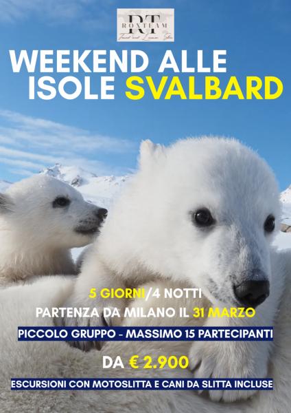 WEEKEND ALLE ISOLE SVALBARD